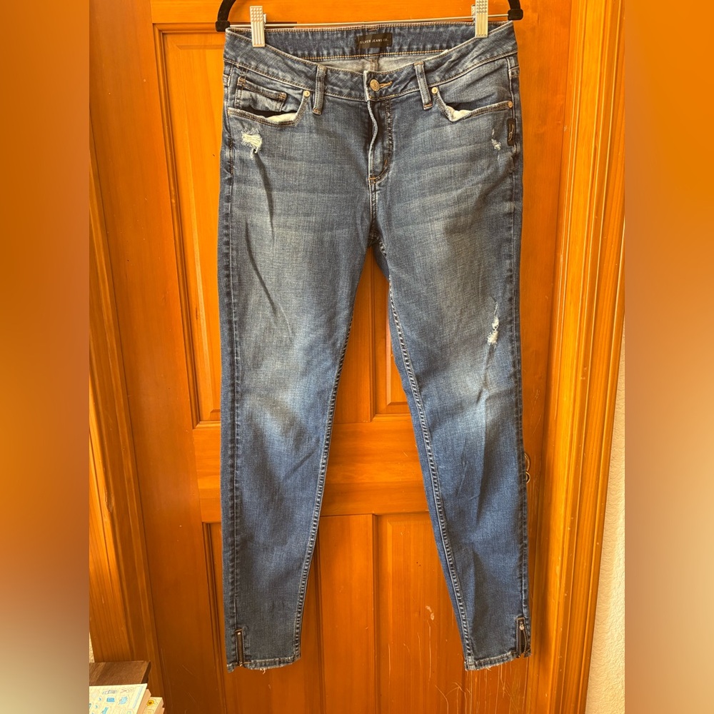 Skinny Blue Jeans Silver Co
